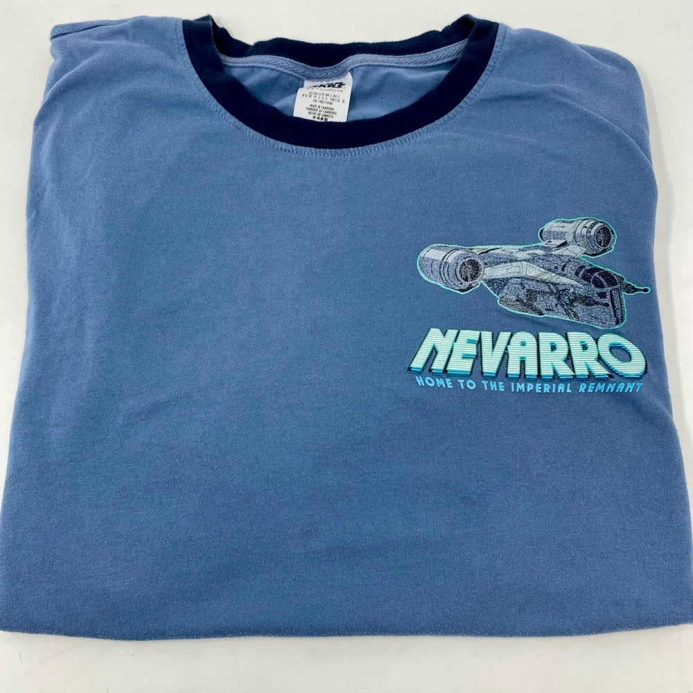 Mens Starwars Blue Nevarro Graphic T-Shirt Size Large
